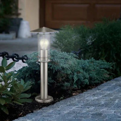 Image de EGLO Lisio lampe sur pied acier inoxydable