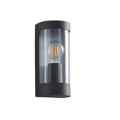 Produktbild von Lindby Außenwandlampe Junias, 24cm, anthrazit, Edelstahl