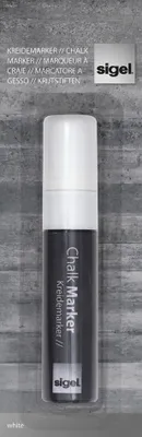 Obrázok produktu pre Sigel® GL171 Kriedový popisovač 150 - klinový hrot 5-15 mm, biely