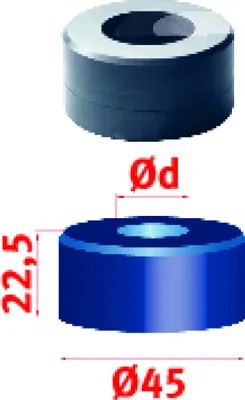 Produktbild von Metallkraft Rundmatrize Nr.45 Ø 24,2 mm, 3889324,2