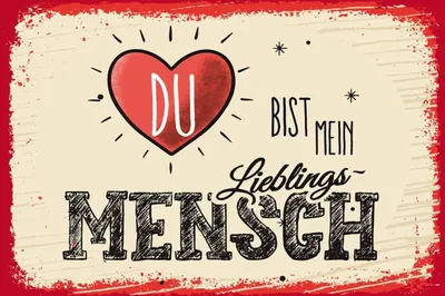 Produktbild von vianmo Holzschild 12x18 cm Du bist Mein Herz Lieblingsmensch