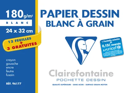 Obrázek produktu pro Clairefontaine 96177C, 15 listy