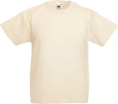 Produktbild von Fruit of the Loom - Kids Valueweight T - Natural - 140