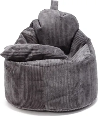 Produktbild von Ecopuf - Sitzsack Bean Bag mit Füllung, aus Cord, mit Kissen, Yoko Sz90