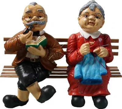 Zdjęcie produktu dla Design dziadek babcia figura rzeźba figury rzeźby dekoracja B432