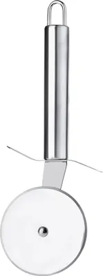 Produktbild von Pizzaschneider - Pizzamesser für Pizza und Torten - Edelstahl - Silber
