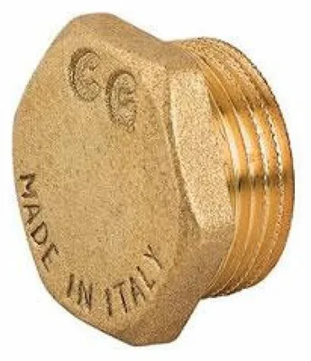 Produktbild von Messingstopfen, Durchmesser 3/8 Zoll, Außengewinde