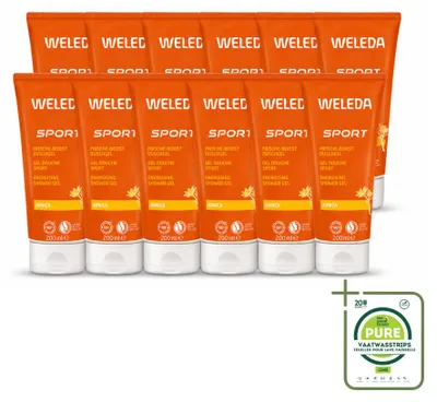 Produktbild von 12 x Weleda Sport Douchegel Arnica - 200 ml - Großpackung - 12 Stücke