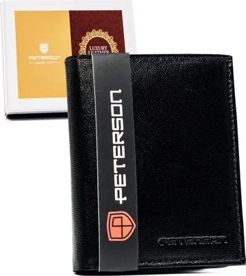 Produktbild von Klassische vertikale Damenbrieftasche aus Leder - Peterson