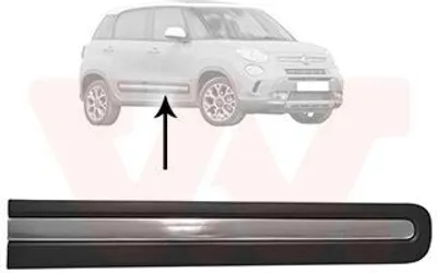 Produktbild von VAN WEZEL Zierleiste für die Tür Vorne Rechts Leiste für FIAT 500L (351, 352) 1609404