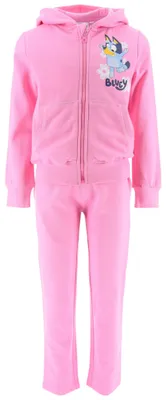 Produktbild von 2tlg. Outfit Kapuzenjacke & Hose Bluey Pink 104 cm