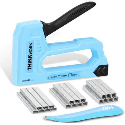 Produktbild von Handtacker Set mit 1600 JT21-Klammern und Klammerentferner Blau