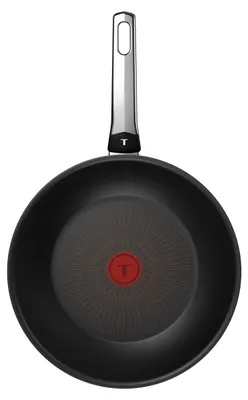 Zdjęcie produktu dla Tefal Excellence G3201902, Okrągły, Wok/Patelnia do mieszania, Czarny, Aluminium, Thermo-Spot, Ceramika, Prąd elektryczny, Gaz, Halogen, Indukcja, Płyta jednolita