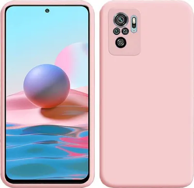 Produktbild von Redmi Note 10 Hülle, Flüssig Silikon Weich Gummi Schutzhülle für Xiaomi Redmi Note 10 / Note 10S Pink