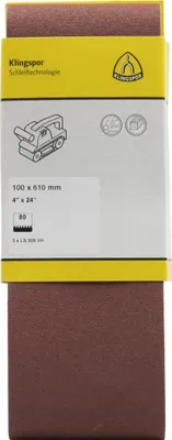 Zdjęcie produktu dla Taśmy strugarskie Klingspor LS 309 XH, 100 x 610 mm, ziarnistość 40 F5, SB, pakowane w rider po 3 szt
