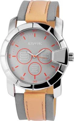 Produktbild von Aerostar Herrenuhr mit Kunstlederionsarmband