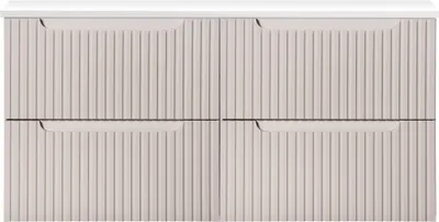 Produktbild von Waschtischunterschrank 120cm, kaschmir und weiß, NEWPORT-56-CASHMERE