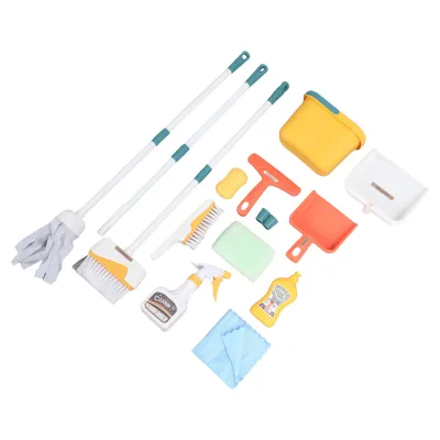 Produktbild von Kinder-Reinigungsset,Reinigungsspielzeug für Kleinkinder,Kinder-Reinigungsset,Hauswirtschaftsspielset,Kinder-Reinigungsvorstellungsspielset,Kinder-Besen-und-Mop-Set