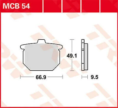 Obrázok produktu pre TRW LUCAS Sada brzdových doštičiek MCB054 GL1100 Goldwing SC02