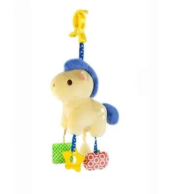Produktbild von Minicee Baby Hängespielzeug Pony – Sensorik Rassel mit Beißring