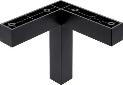 Produktbild von FP009 120 mm verstellbarer Möbelfuß, Mattschwarz