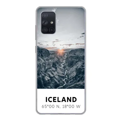 Produktbild von MuchoWow® Handyhülle Schutzhülle Hülle für Samsung Galaxy A51 5G Island - Sonne - Berge Silikon Softcase Handy Hülle - Abbildung