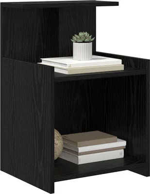 Immagine prodotto di vidaXL Comodino 2 pezzi look rovere nero 40 x 35 x 60 cm