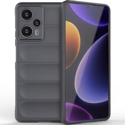 Produktbild von Handyhülle für Xiaomi Redmi Note 12 Turbo Weich TPU Silikon Stossfest Anti-rutsch Hülle Dunkelgrau