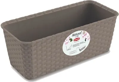 Produktbild von Pflanzgefäß Stefanplast 73602 Braun 13 x 11 x 28,5 cm PVC