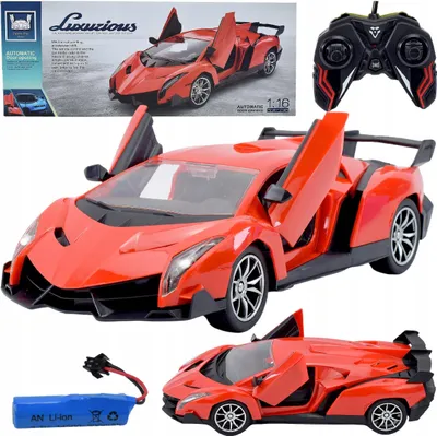 Immagine prodotto di Lolex | Auto RC con telecomando - Porte aperte - Luci a LED - Auto giocattolo per bambini