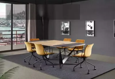 Image de Grande table de réunion Tables de bureau modernes Table de séminaire Aménagement de bureau