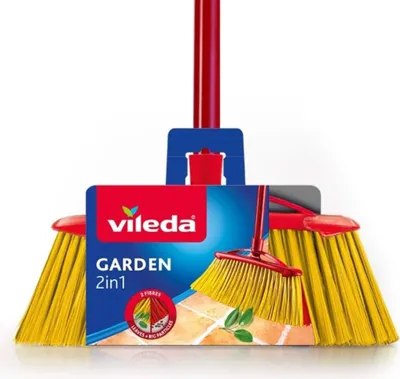 Produktbild von Vileda 4023103105140, Draußen, Rot, Gelb, Harte Borste, 1 Stück(e)
