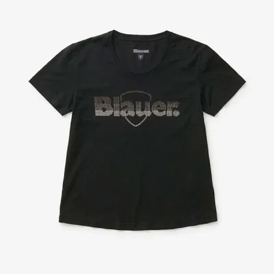 Produktbild von Blauer USA Damen T-Shirt Logo Glitter GRAHAM T-SHIRT Black : S Größe: S