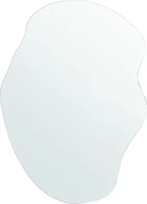 Obrázek produktu pro BELIANI Nástěnné zrcadlo stříbrné 50 x 70 cm bez rámu nepravidelný tvar dekorace