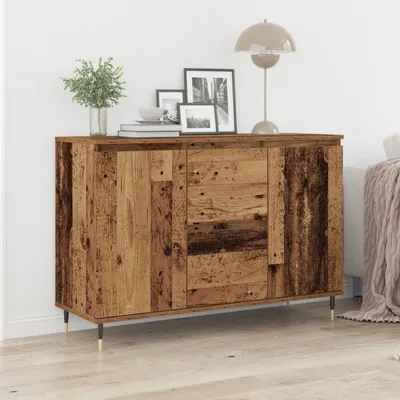 Produktbild von Möbel Sideboard mit Türen & Schubladen Altholz 101,5x35x70 cm - Kommoden 862145