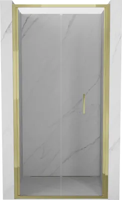 Image de Mexen Exo porte de douche pliante 70 cm, transparent, or - 816-070-000-50-00
