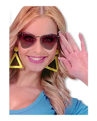 Produktbild von Partybrille Butterfly getönt mit Strass