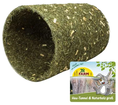 Immagine prodotto di JR Farm, tunnel per animali in fieno e legno naturale, grande