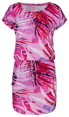 Produktbild von Damenkleid Anuma Pink, schnell trocknend, leicht & luftig, lockerer Schnitt mit Taillenschnürung