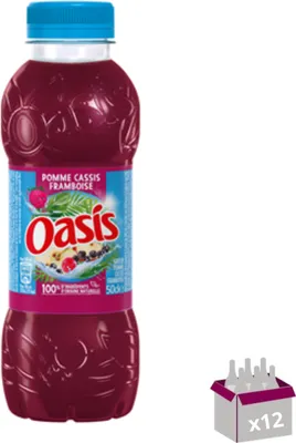 Image de Oasis Pomme Cassis Framboise - 12 x 50 cL