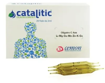 Image de Catalitic Oligoelements : Oligatro Mn-Co-Zn-Cu-Mg-K-Li - 20 Ampolles