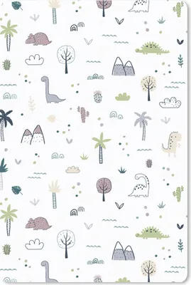 Produktbild von MuchoWow® Mauspad Mousepad Dinosaurier - Bäume - Muster 40x60 cm - Mousepads - Maus Mat - Pad - Mausunterlage - Schreibtisch Accesoire