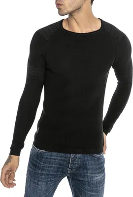 Produktbild von Red Bridge Herren Strickpullover Pullover Slim-Fit Superhero