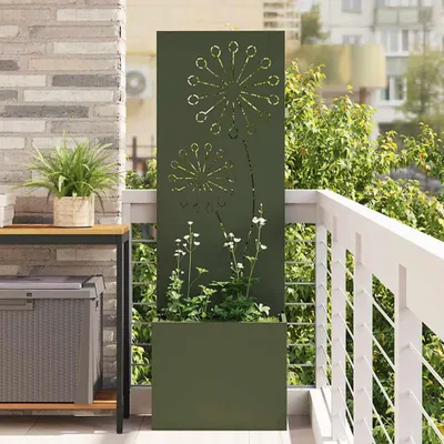 Immagine prodotto di Maison Exclusive - Pannello divisorio per giardino, colore verde oliva, dimensioni 50 x 32 x 150 cm
