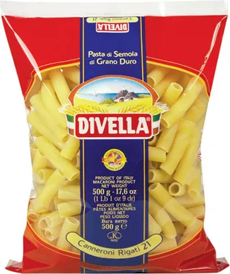 Produktbild von Divella canneroni rigati 21 cottura 8 minuti da 500 grammi (082678)