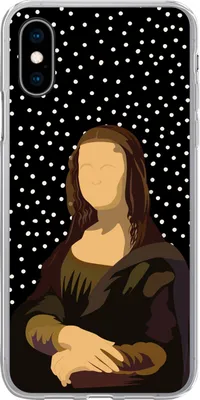 Produktbild von MuchoWow® Handyhülle Schutzhülle Hülle für Telefoonhoesje iPhone X Leonardo da Vinci - Alte Meister - Dots - Schwarz Silikon Softcase Handy Hülle - Handyhülle