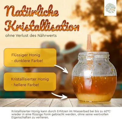 Produktbild von Natural Food - Roher Honig - Natürlich. Unbehandelt, Ungefiltert, Nicht geschleudert - aus Europa, ohne Zusätz- Himbeere Honig -1 x 1,1kg