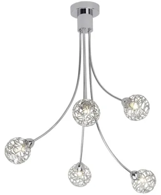 Image de Brilliant Virgo, 5 ampoules, halogène, G9, 2800 K, 458 lm, chrome