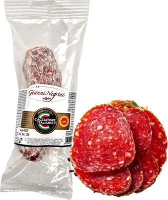 Zdjęcie produktu dla Salami Salame Cacciatore Italiano DOP 200g - Gianni Negrini