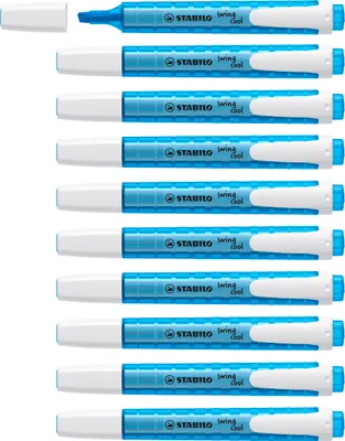 Produktbild von Textmarker - STABILO swing cool - 10er Pack - blau